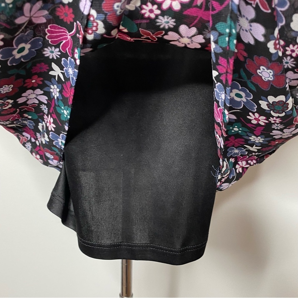Express Mod Floral Print Long Sleeve Dress - Picture 10 of 12